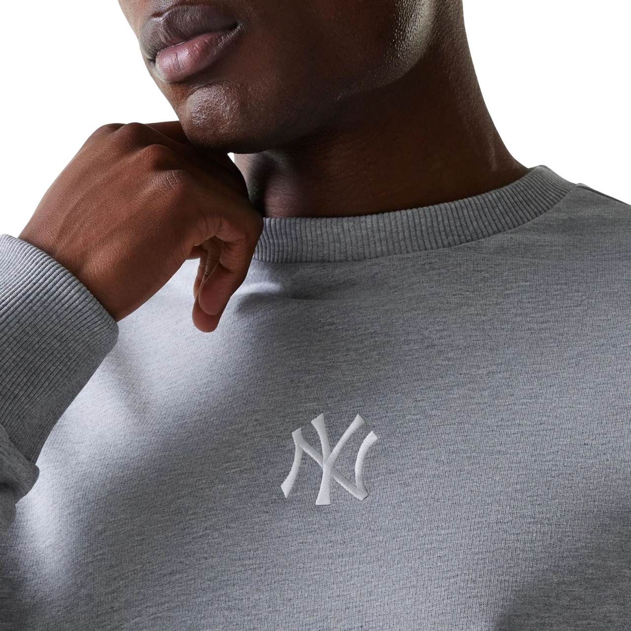 New Era Herren Sweatshirt MLB League Essential French Terry New York Yankees grey