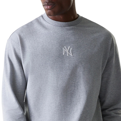 New Era Herren Sweatshirt MLB League Essential French Terry New York Yankees grey