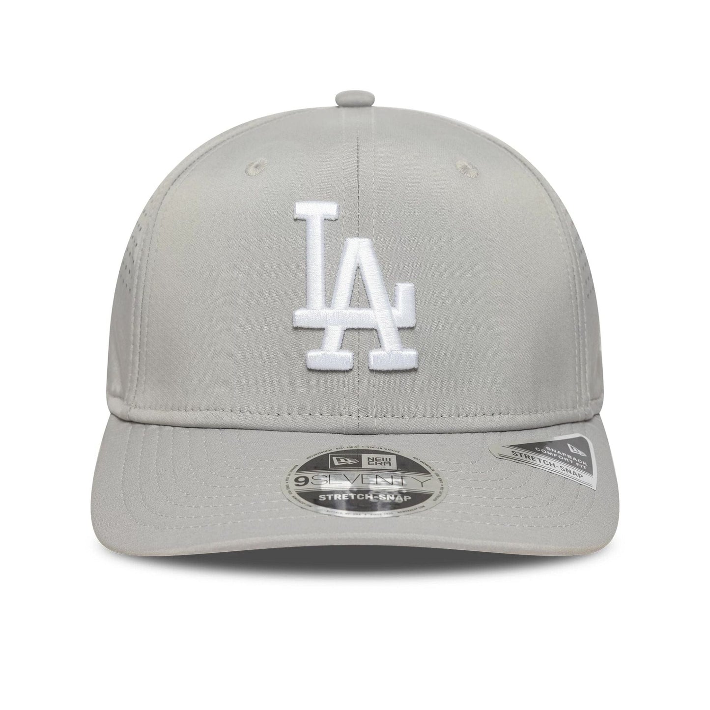 New Era 9SEVENTY Stretch Snap Cap LA Dodgers MLB Perforated grey