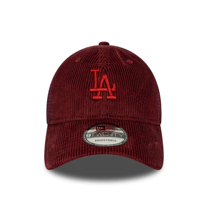 New Era 9TWENTY Cap LA Dodgers MLB Cord dark red