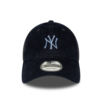 New Era 9TWENTY Trucker Cap New York Yankees MLB Cord navy