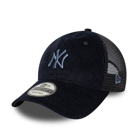 New Era 9TWENTY Trucker Cap New York Yankees MLB Cord navy