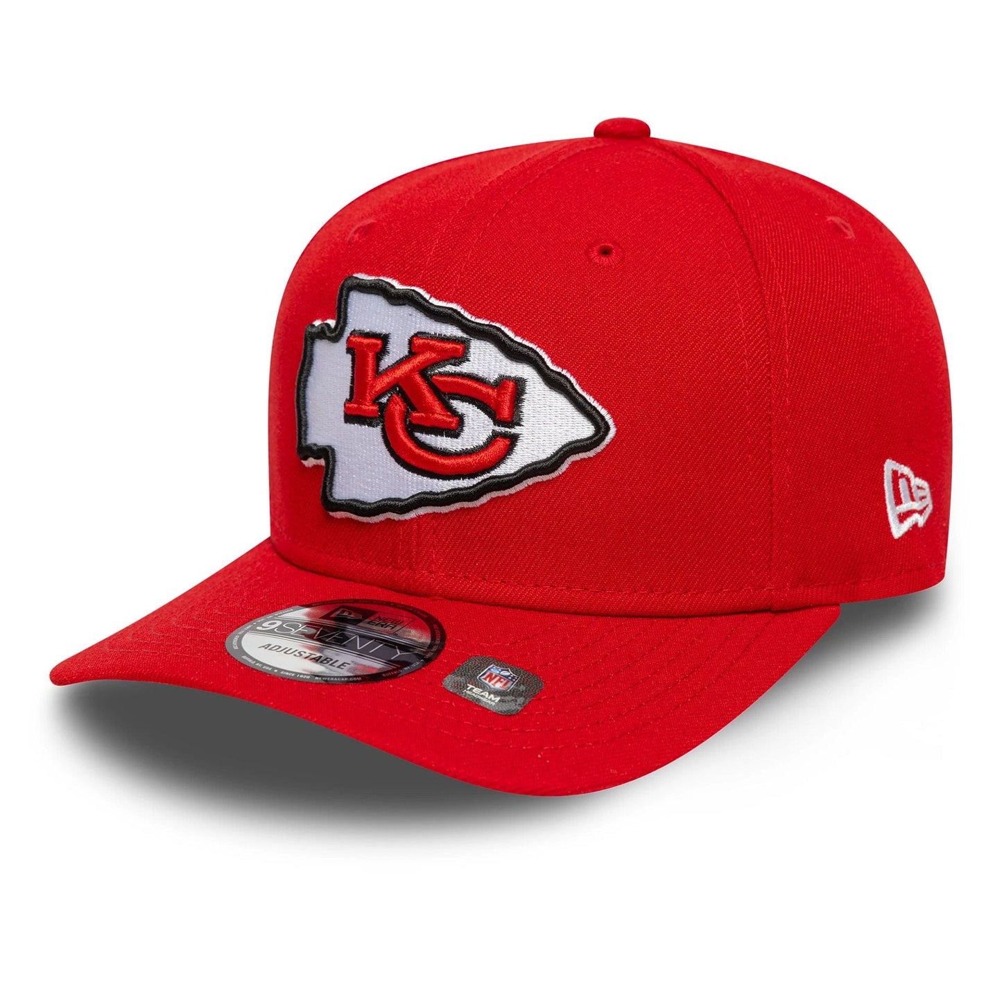 New Era 9SEVENTY Stretch Snap Cap Kansas City Chiefs NFL Patch red