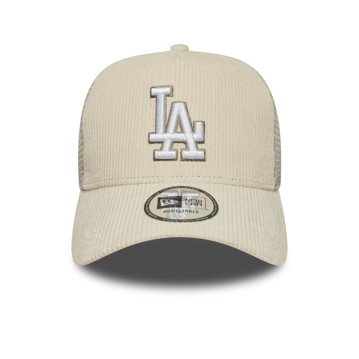 New Era 9FORTY A-Frame Trucker Cap LA Dodgers MLB Cord beige