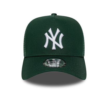 New Era 9FORTY A-Frame Trucker Cap New York Yankees MLB League Essential dark green