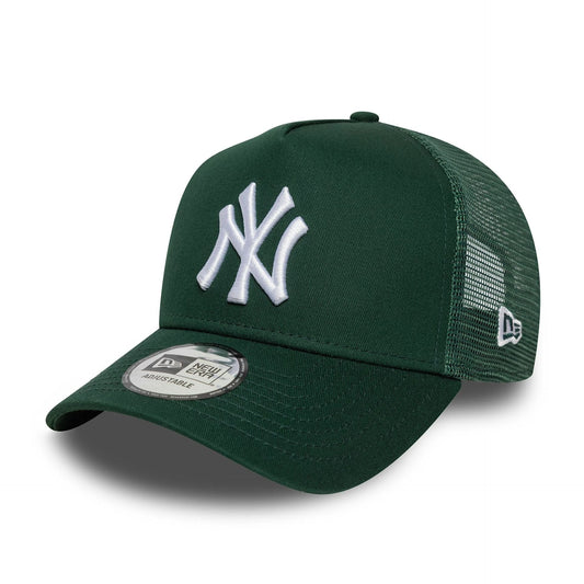 New Era 9FORTY A-Frame Trucker Cap New York Yankees MLB League Essential dark green