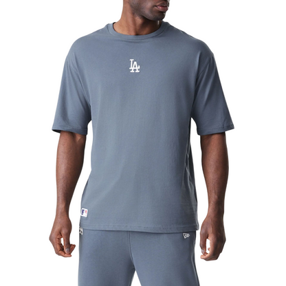 New Era Herren T-Shirt MLB League Essential Oversized LA Dodgers grey