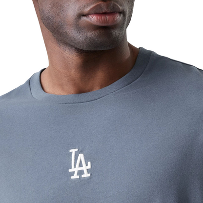 New Era Herren T-Shirt MLB League Essential Oversized LA Dodgers grey