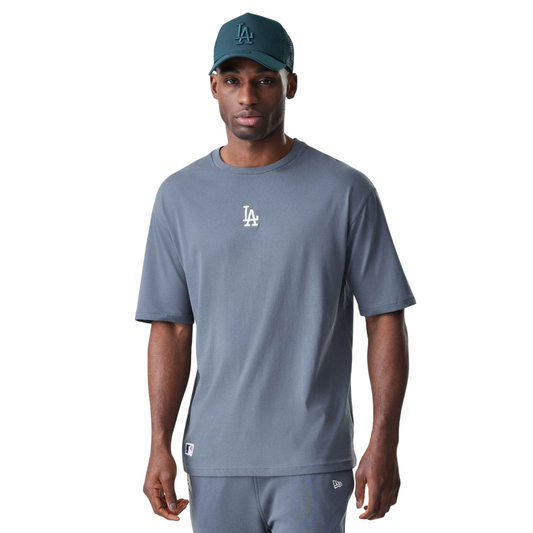 New Era Herren T-Shirt MLB League Essential Oversized LA Dodgers grey