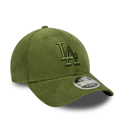New Era 9FORTY M-Crown Cap Los Angeles Dodgers MLB Cord dark green
