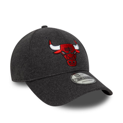 New Era 9FORTY Cap Chicago Bulls NBA Melton Wool grey
