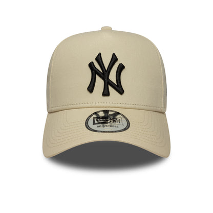 New Era 9FORTY E-Frame Cap New York Yankees MLB Sidepatch beige