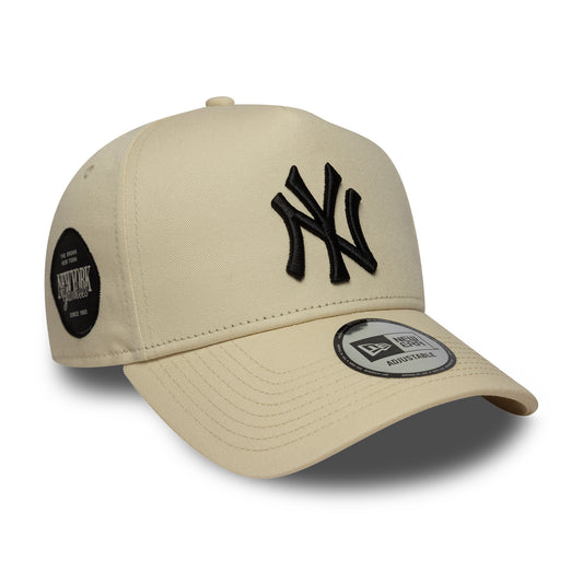 New Era 9FORTY E-Frame Cap New York Yankees MLB Sidepatch beige