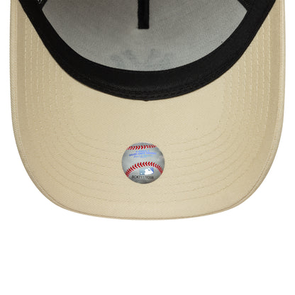 New Era 9FORTY E-Frame Cap New York Yankees MLB Sidepatch beige