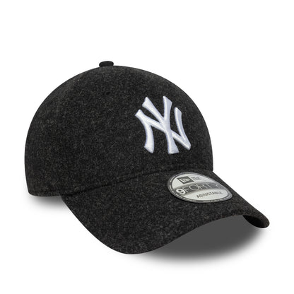 New Era 9FORTY Cap New York Yankees MLB Melton Wool black