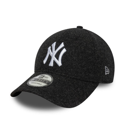 New Era 9FORTY Cap New York Yankees MLB Melton Wool black