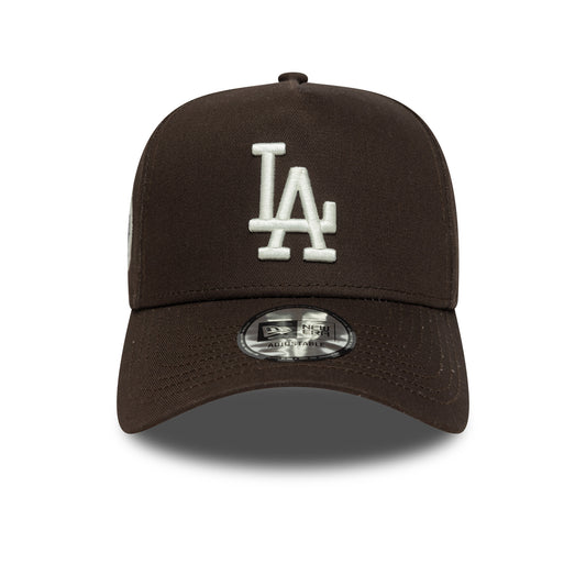 New Era 9FORTY E-Frame Cap Los Angeles Dodgers MLB Sidepatch brown