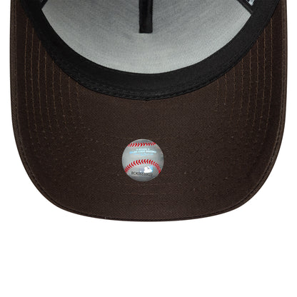 New Era 9FORTY E-Frame Cap Los Angeles Dodgers MLB Sidepatch brown