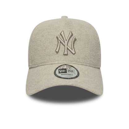 New Era 9FORTY E-Frame Cap New York Yankees MLB Melton beige