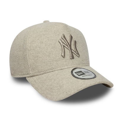 New Era 9FORTY E-Frame Cap New York Yankees MLB Melton beige