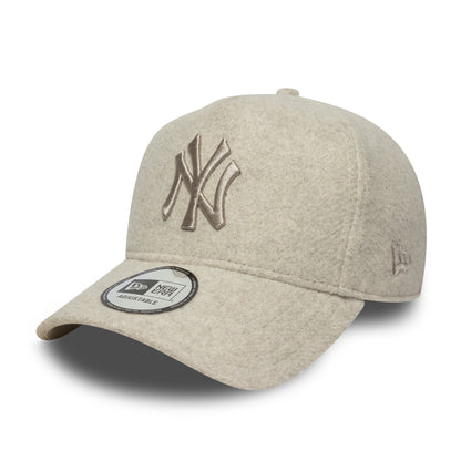 New Era 9FORTY E-Frame Cap New York Yankees MLB Melton beige