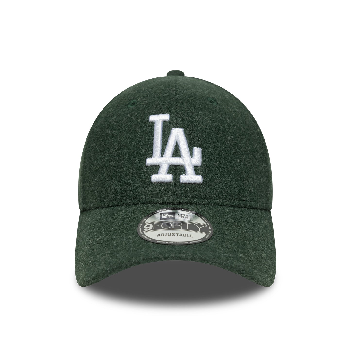 New Era 9FORTY Cap Los Angeles Dodgers MLB Melton Wool dark green