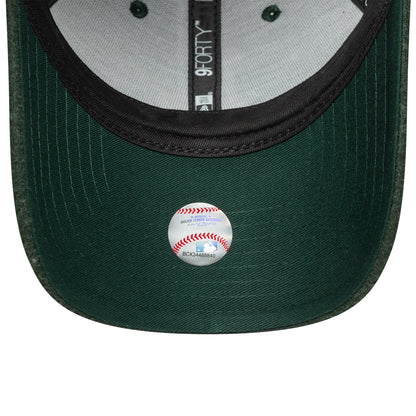 New Era 9FORTY Cap Los Angeles Dodgers MLB Melton Wool dark green
