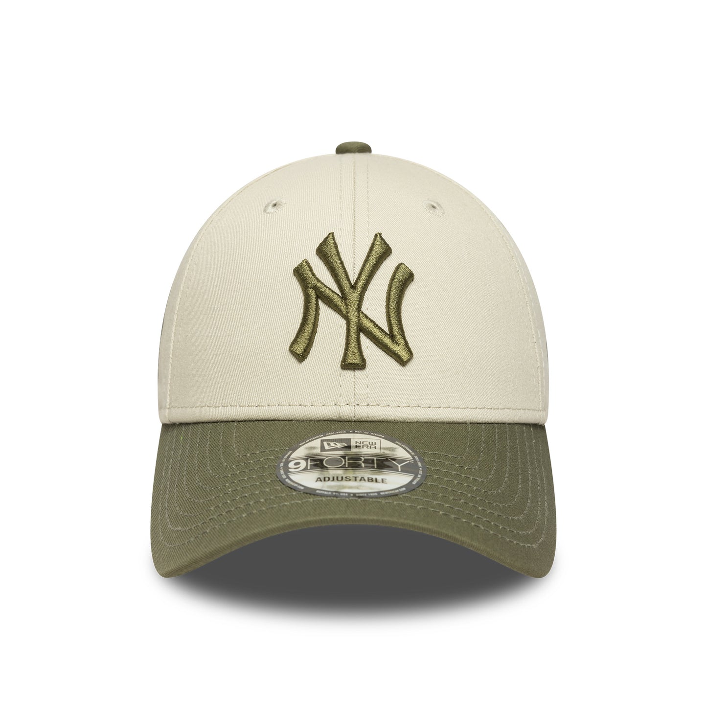 New Era 9FORTY Cap New York Yankees MLB Side Patch beige