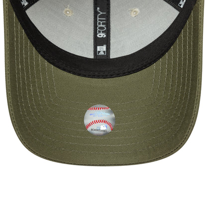 New Era 9FORTY Cap New York Yankees MLB Side Patch beige