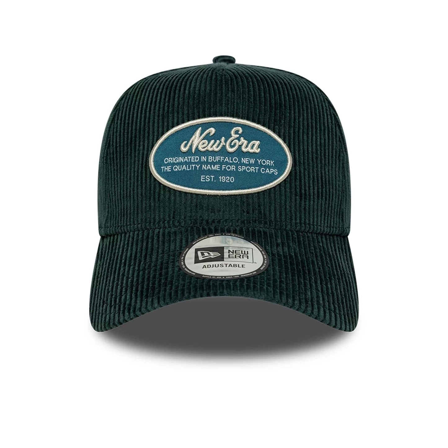 New Era 9FORTY E-Frame Cap Patch Cord dark green