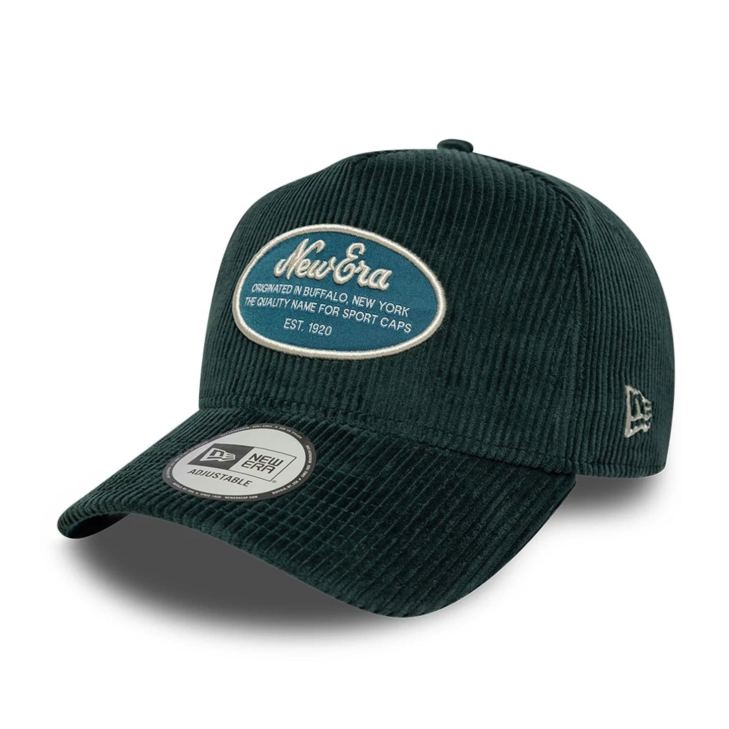New Era 9FORTY E-Frame Cap Patch Cord dark green