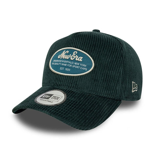 New Era 9FORTY E-Frame Cap Patch Cord dark green