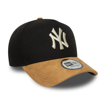 New Era 9FORTY E-Frame Cap New York Yankees MLB Suede Visor black