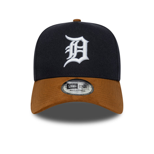New Era 9FORTY E-Frame Cap Detroit Tigers MLB Suede Visor navy