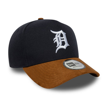 New Era 9FORTY E-Frame Cap Detroit Tigers MLB Suede Visor navy