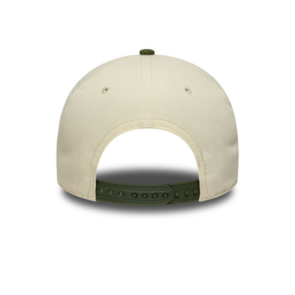 New Era 9FORTY E-Frame Cap Los Angeles Dodgers MLB World Series Patch beige
