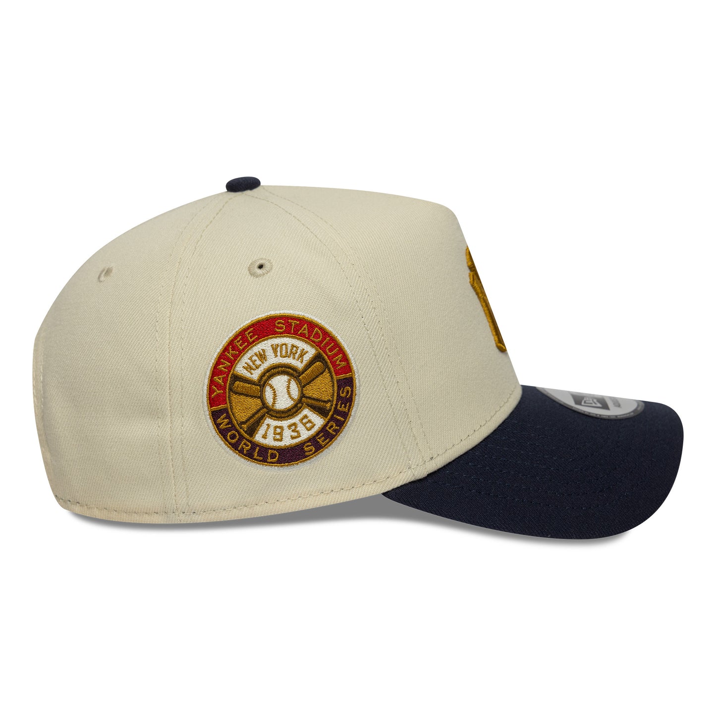 New Era 9FORTY E-Frame Cap New York Yankees MLB World Series Patch beige
