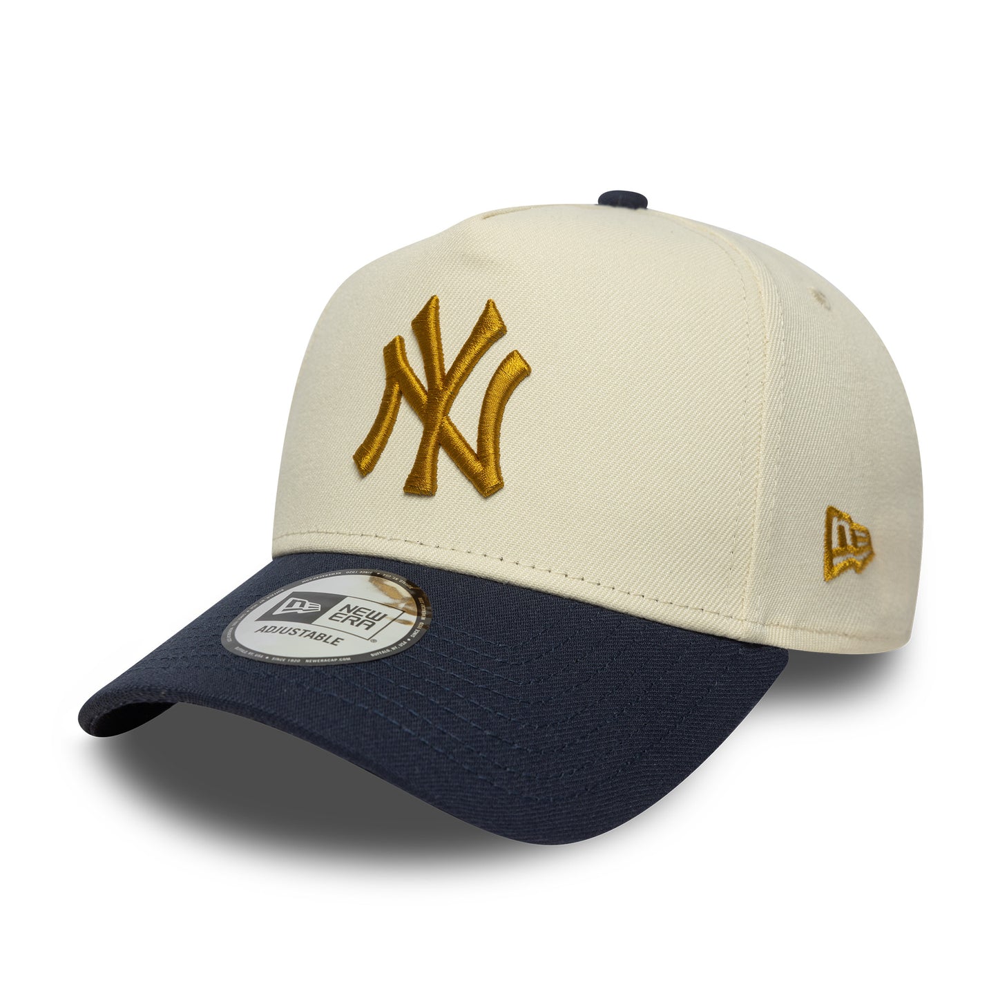 New Era 9FORTY E-Frame Cap New York Yankees MLB World Series Patch beige