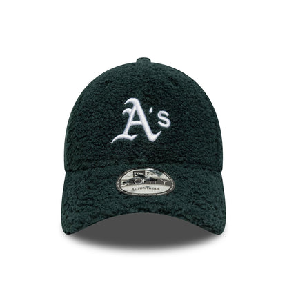 New Era 9FORTY Cap Oakland Athletics MLB Winter Borg dunkelgrüne