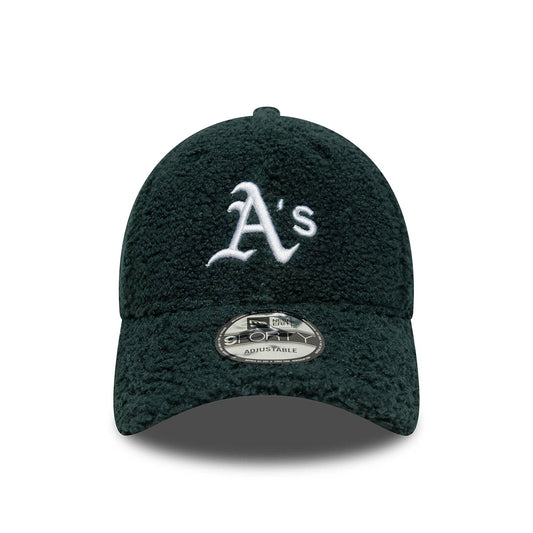 New Era 9FORTY Cap Oakland Athletics MLB Winter Borg dunkelgrüne