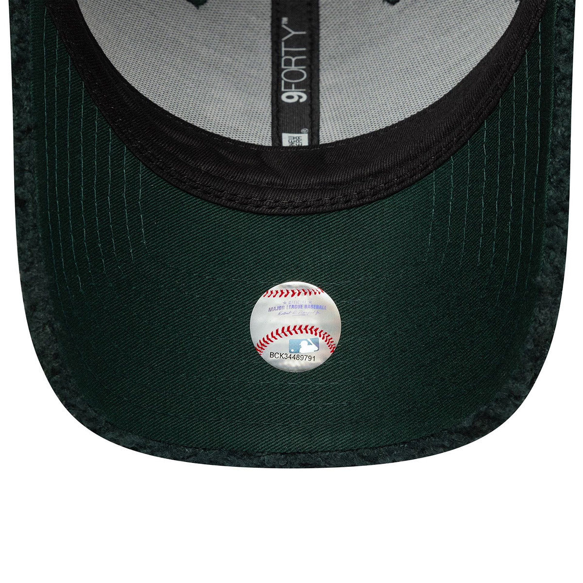 New Era 9FORTY Cap Oakland Athletics MLB Winter Borg dunkelgrüne