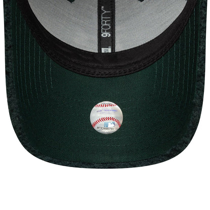 New Era 9FORTY Cap Oakland Athletics MLB Winter Borg dunkelgrüne