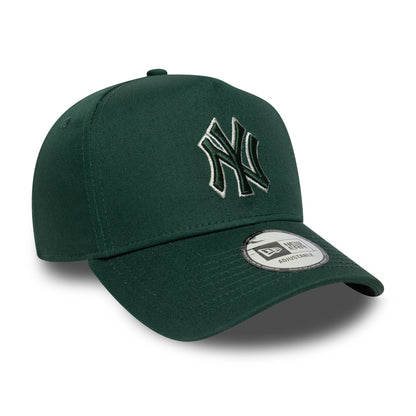 New Era 9FORTY E-Frame Cap New York Yankees MLB Team Outline dark green