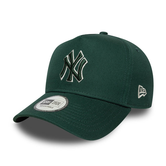 New Era 9FORTY E-Frame Cap New York Yankees MLB Team Outline dark green