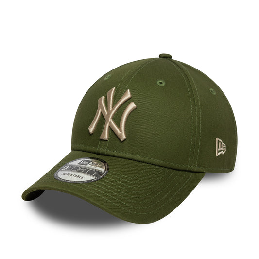 New Era 9FORTY Cap New York Yankees MLB League Essential olive