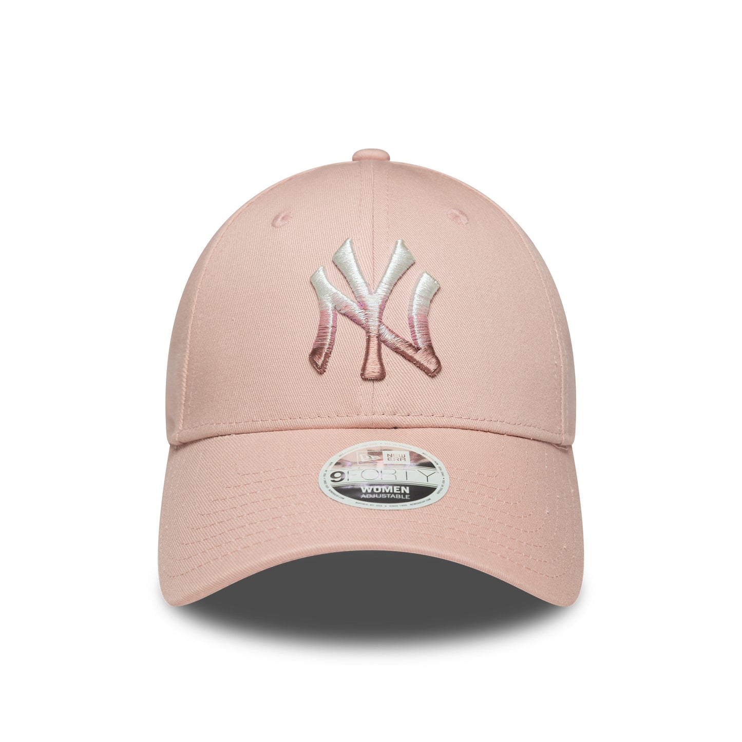 New Era 9FORTY Damen Cap New York Yankees MLB Metallic Logo pink