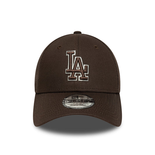 New Era 9FORTY Cap Los Angeles Dodgers MLB Outline brown