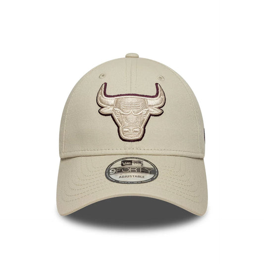 New Era 9FORTY Cap Chicago Bulls NBA Outline beige