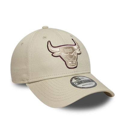 New Era 9FORTY Cap Chicago Bulls NBA Outline beige