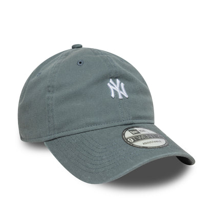 New Era 9TWENTY Cap New York Yankees MLB Washed Mini Logo grey